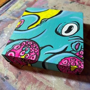 Original work: teal octopus